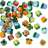 FIBLOOM 40Pcs 8 Styles Handmade Lampwork Fruit Beads LAMP-FI0001-04-1