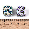 UV Plating Opaque Acrylic Beads OACR-T028-72-3