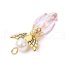 Tulip Acrylic Pendants PALLOY-JF03738-01-5
