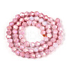 Electroplate Bicone Glass Beads Strands EGLA-T021-6mm-16-02-2