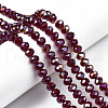 Electroplate Glass Beads Strands EGLA-A034-T2mm-B29-1
