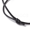 Adjustable Waxed Polyester Cord Bracelet Making AJEW-JB01317-01-3