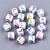 Opaque White Acrylic Beads SACR-R252-02L-1