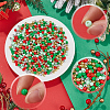 SOFPLATE Christmas Theme 1500Pcs 5 Colors Opaque Acrylic Beads MACR-SP0001-01A-01-6