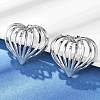 304 Stainless Steel Stud Earrings EJEW-D319-01P-1
