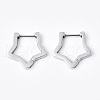 304 Stainless Steel Huggie Hoop Earrings EJEW-N016-002-1