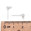 925 Sterling Silver Ear Stud Findings STER-K167-042D-S-3