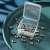 25Pcs 12 Colors 304 Stainless Steel Rhinestone Charm STAS-LS0001-19P-5