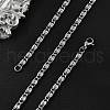 Tarnish Resistant 304 Stainless Steel Lumachina Chain Necklaces NJEW-P226-08P-01-3