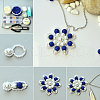 10mm Disco Ball Clay Beads Sapphire Pave Rhinestones Spacer Round Beads RB-PH0003-10mm-10-5