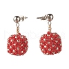 TOHO Japanese Seed Beads Dangle Stud Earrings EJEW-JE04762-01-1