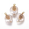 Natural Cultured Freshwater Pearl Pendants PEAR-I005-13-2