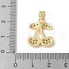 Brass Micro Pave Cubic Zirconia Pendants KK-A252-34G-02-3