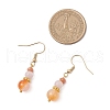 Round Natural Carnelian & Malaysia Jade & Cat Eye Beaded Necklace & Bracelet & Dangle Earring Sets SJEW-JS01331-6