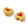 Handmade Lampwork Bumpy Beads Heart LAMP-V001-07H-3