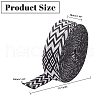 10 Yards Double Face Rhombus Print Flat Polypropylene Ribbon OCOR-WH0046-88-2