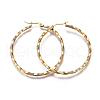 201 Stainless Steel Hoop Earrings EJEW-A054-06D-G-1