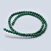Natural Malachite Beads Strands G-F571-27AB1-10mm-01-2