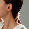 Stainless Steel Ring Stud Earrings XU6358-3