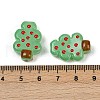 Christmas Theme Handmade Lampwork Enamel Beads LAMP-B028-02-4