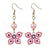 Glass Dangle Earrings EJEW-MZ00259-04-1