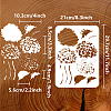 Plastic Drawing Painting Stencils Templates DIY-WH0396-474-2