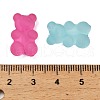 Frosted Transparent Acrylic Beads X-SACR-F015-02-4