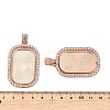 Alloy Rhinestone Pendant Cabochon Settings DIY-XCP0003-64RG-3