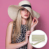 GOMAKERER 10.5~11 Yards Polyester Embroidery Leaf Ribbons OCOR-GO0001-10-6