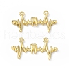 Rack Plating Brass Connector Charms KK-B065-25G-2