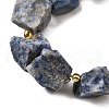 Raw Rough Natural Blue Spot Jasper Beads Strands G-Z087-B01-4