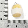 Flocking Resin Cute Pendants RESI-L043-02P-04-3