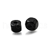 Spray Painted Wooden Beads WOOD-P021-01A-29-2