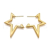Ion Plating(IP) 304 Stainless Steel Stud Earrings for Women STAS-D084-25G-2