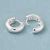 Clear Cubic Zirconia Star Hoop Earrings EJEW-C022-01S-2