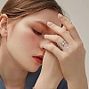 Hollow Flower Alloy Open Cuff Ring FS-WGDF3EE-01-4