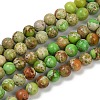 Dyed Natural Regalite/Imperial Jasper/Sea Sediment Jasper Beads Strands G-B124-C04-06-1
