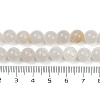 Natural Pink Rabbit Hair Rutilated Quartz Beads Strands G-H093-B05-8mm-5