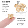 Brass Beads KK-BC0006-57G-2