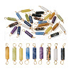 Fashewelry 36Pcs 9 Styles Natural Gemstone Connector Charms FIND-FW0001-34-12