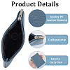 CRASPIRE 4Pcs 4 Colors Litchi Print PU Leather Zip Pouches ABAG-CP0001-06-6