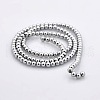 Round Non-magnetic Synthetic Hematite Beads Strands G-P061-68-3mm-2