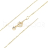 Brass Cable Chain Necklaces NJEW-U008-07G-2