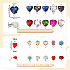AHADERMAKER 20Pcs 20 Styles Glass Connector Charms KK-GA0001-63-2