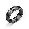 Hand in Hand Pattern 201 Stainless Steel Finger Couple Rings FS-WG9D6F9-02-2