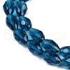 Transparent Glass Beads Strands X-EGLA-N013-T8mm-D25-3