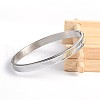 304 Stainless Steel Bangles BJEW-H0003-23A-1