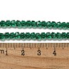 Electroplate Glass Beads Strands GLAA-Q105-02-03-2