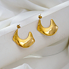 Stylish Stainless Steel Nuggets Stud Earrings NX6742-2