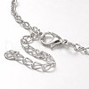 Fashion Tibetan Style Alloy Infinity Anklets AJEW-AN00071-03-4